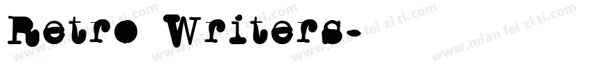 Retro Writers字体转换